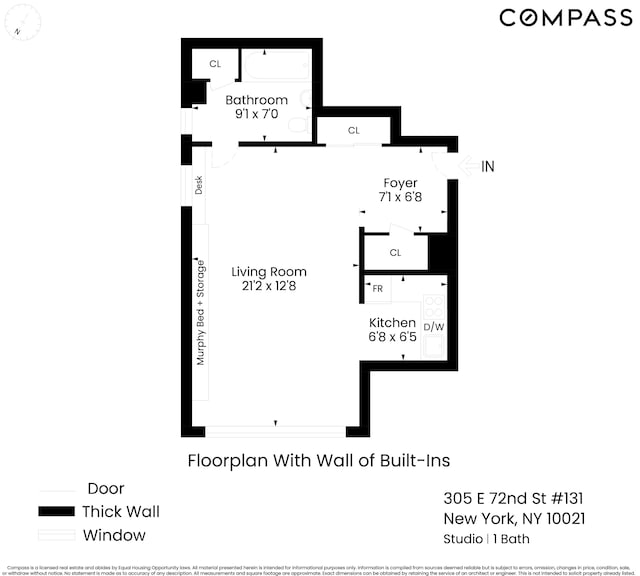 305 E 72nd St Unit 13I, New York City, NY 10021 - floor plan / room layout