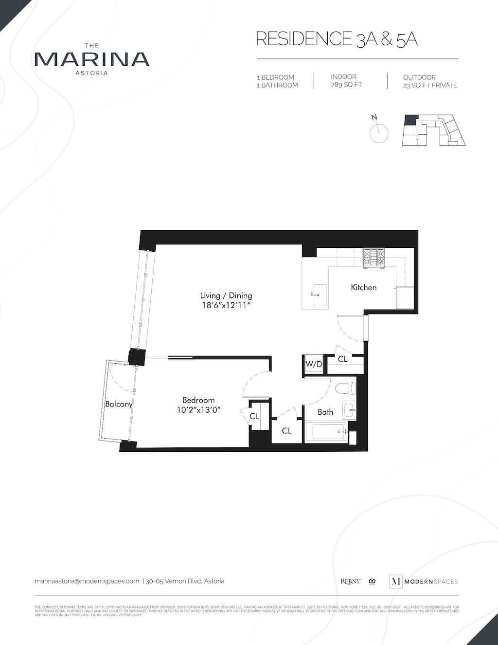 30-05 Vernon Blvd Unit 3-A, New York City, NY 11102 - property floor plan