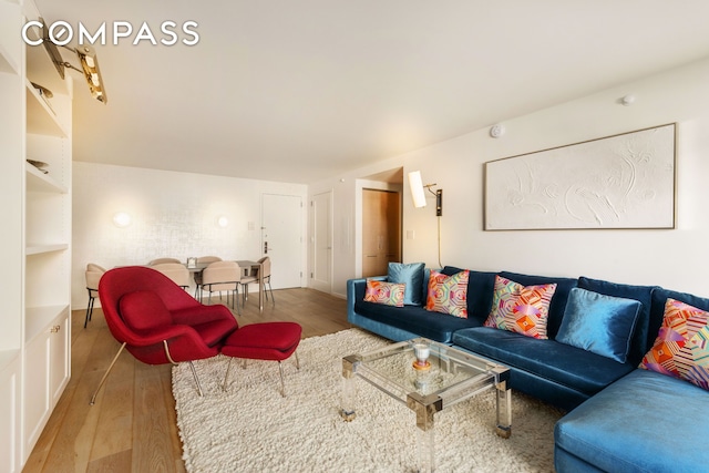 101 W 87th St Unit 415, New York City, NY 10024 - living room featuring wood finished floors