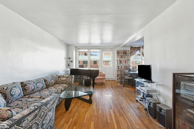 living room featuring wood finished floors