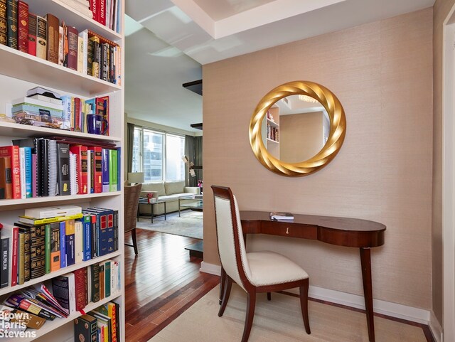 60 E 55th St Unit 15D, New York City, NY 10022 - office featuring wood finished floors and baseboards
