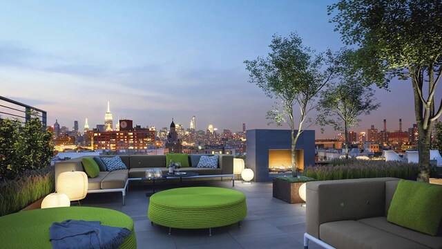 150 Rivington St Unit 2H, New York City, NY 10002 - view of patio / terrace featuring an outdoor living space and a view of city