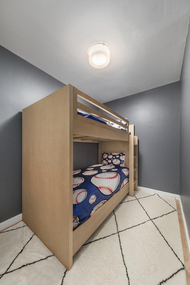 bedroom with baseboards