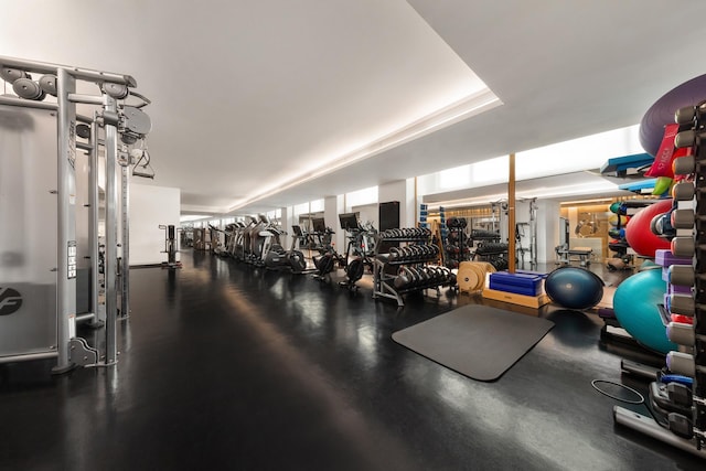 view of gym