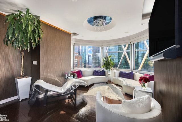 301 W 57th St Unit 39E, New York City, NY 10019 - community lobby with wooden walls