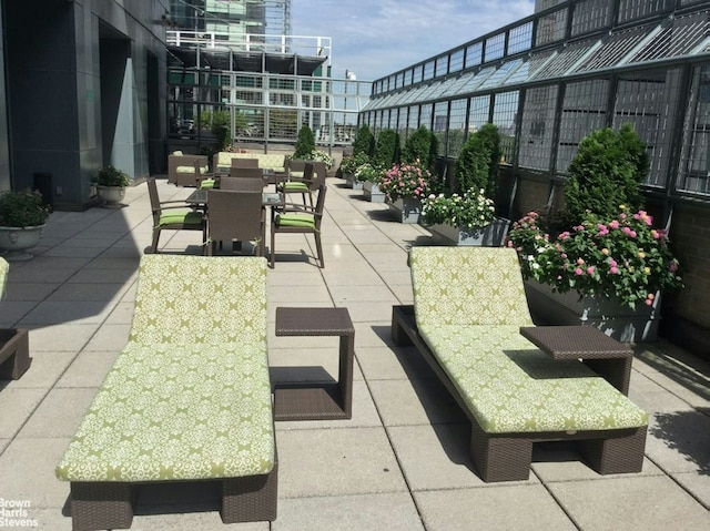 view of patio with outdoor dining space