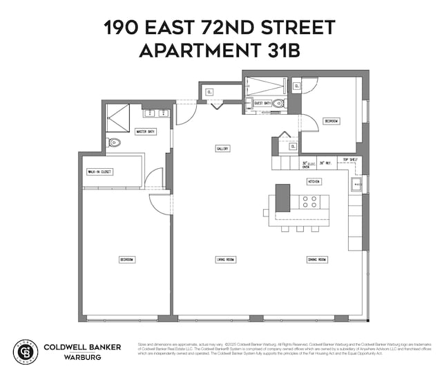 190 E 72nd St Unit 31B, New York City, NY 10021 - home floor plan