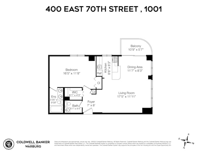 400 E 70th St Unit 1001, New York City, NY 10021 - view of home floor plan