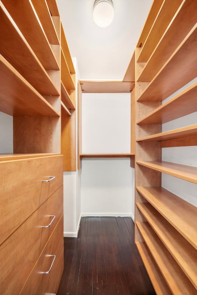 400 E 70th St Unit 1001, New York City, NY 10021 - walk in closet with dark wood-style floors