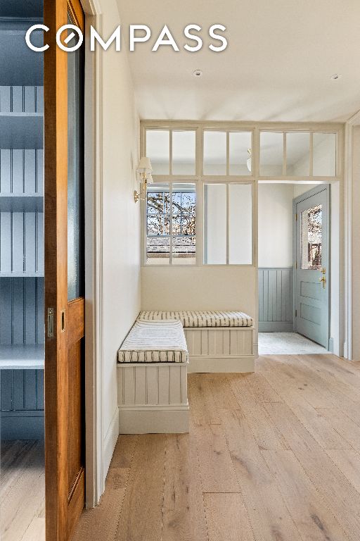 interior space featuring wood finished floors