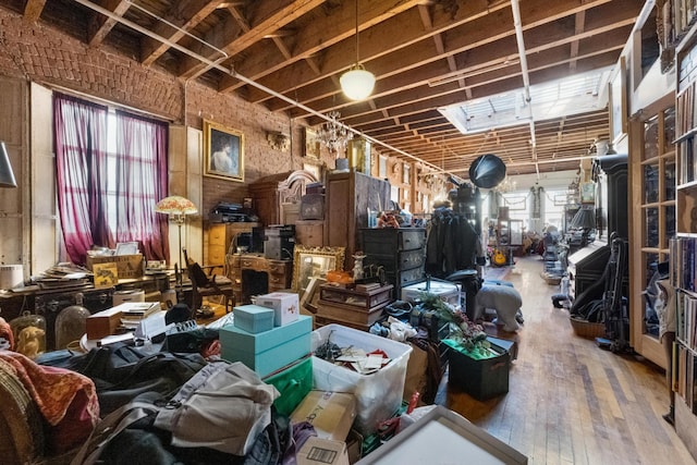 miscellaneous room featuring hardwood / wood-style floors