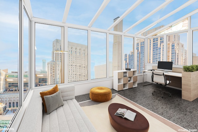 530 E 72nd St Unit 19E, New York City, NY 10021 - home office with a city view