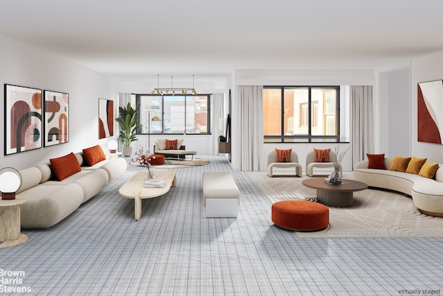 530 E 72nd St Unit 19E, New York City, NY 10021 - view of carpeted living room