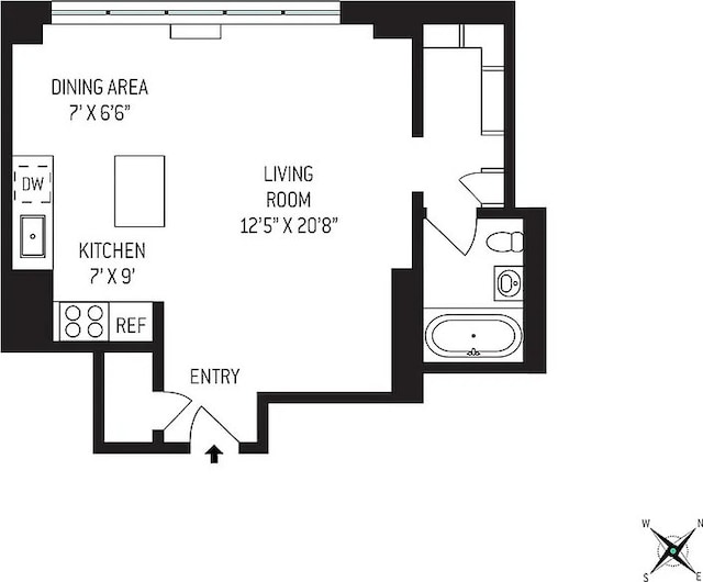 330 3rd Ave Unit 20A, New York City, NY 10010 - view of home floor plan
