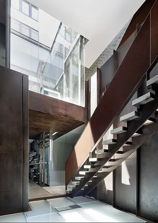 75 Warren St, New York City, NY 11201 - stairway featuring concrete flooring