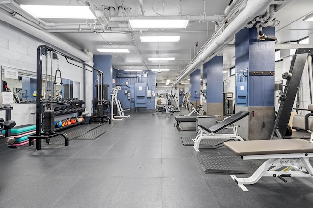 view of exercise room