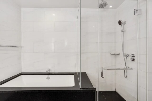 50 Riverside Blvd Unit 5-B, New York City, NY 10069 - full bathroom featuring a stall shower