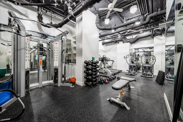 view of exercise room