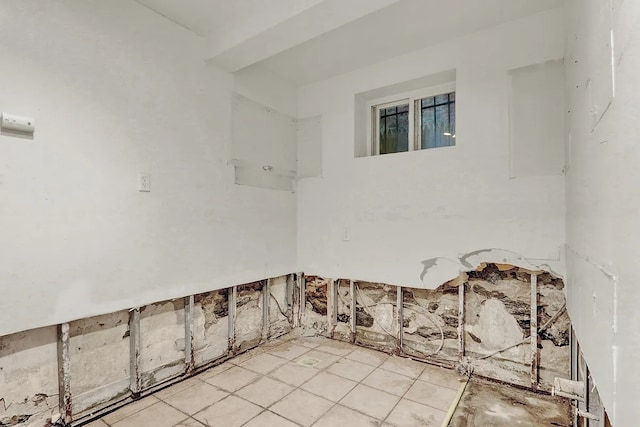 view of spare room