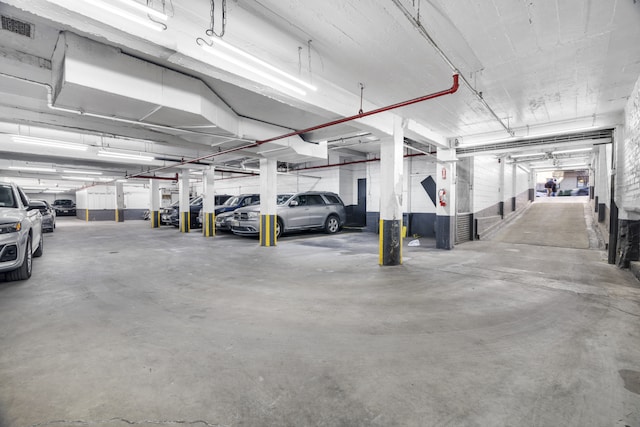 view of parking deck