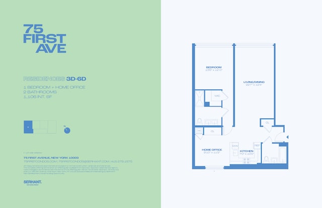 75 1st Ave Unit 5D, New York City, NY 10003 - home floor plan
