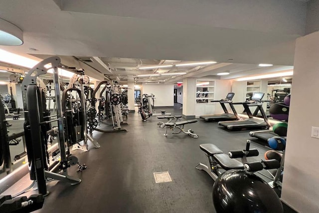 view of workout area