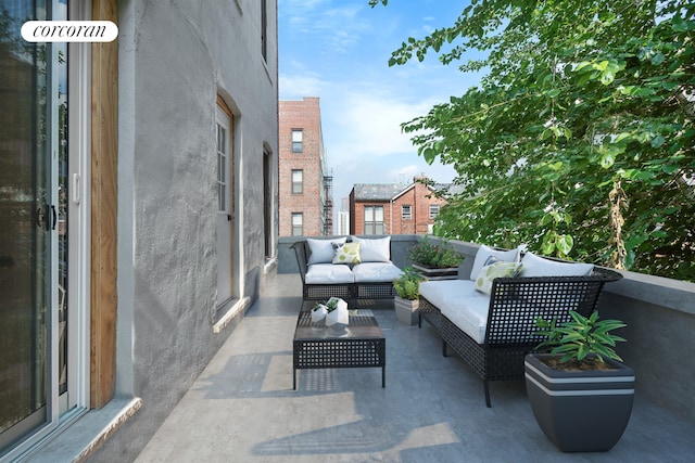 balcony with an outdoor living space