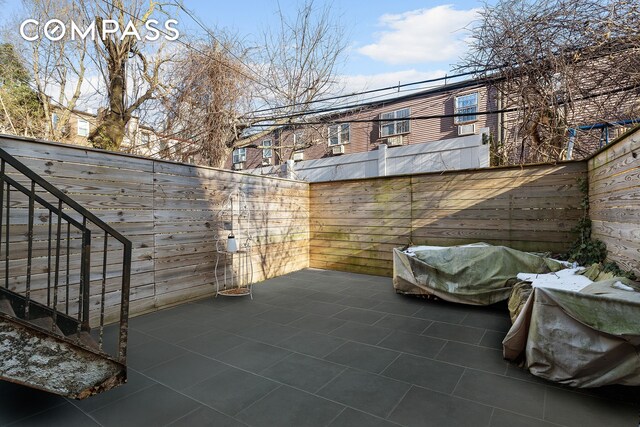 view of patio / terrace featuring a fenced backyard