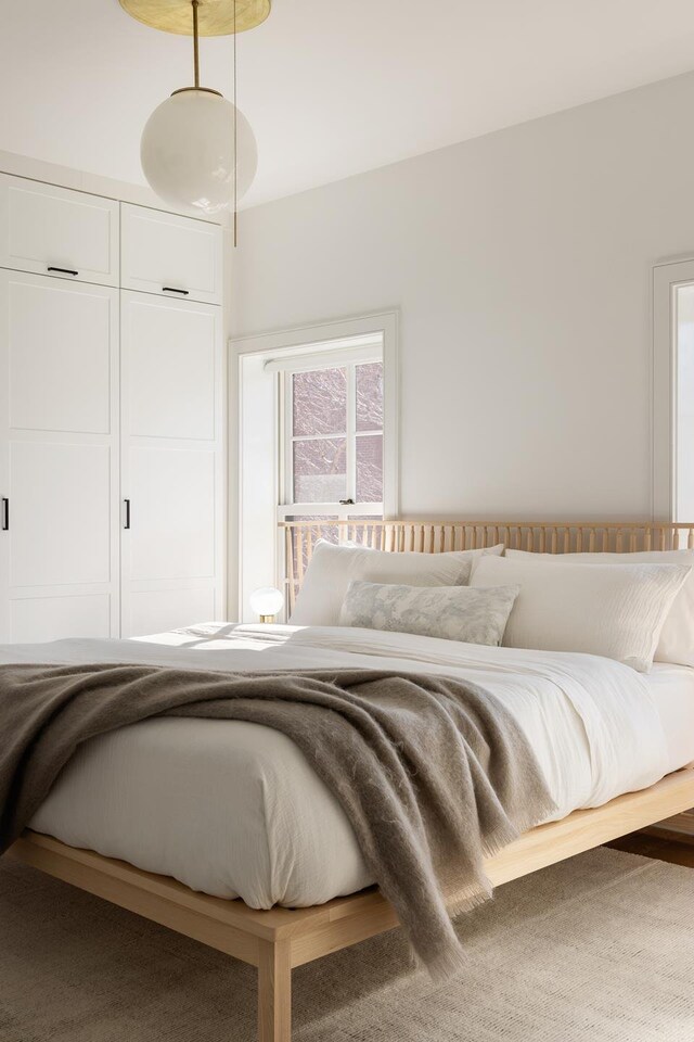 bedroom featuring a closet