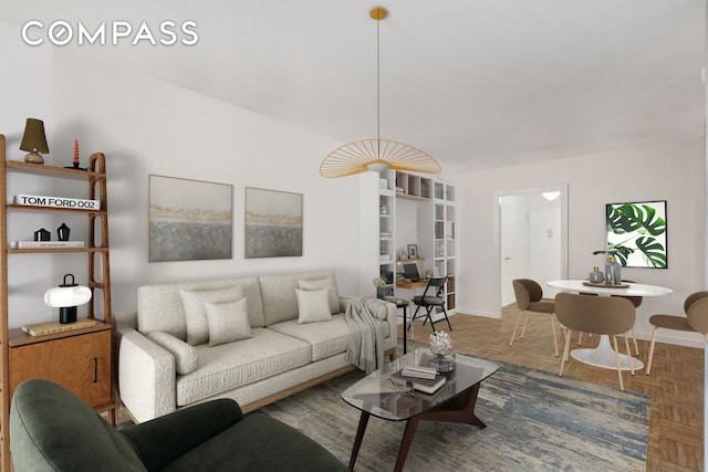 14 Horatio St Unit 2J, New York City, NY 10014 - living room featuring baseboards