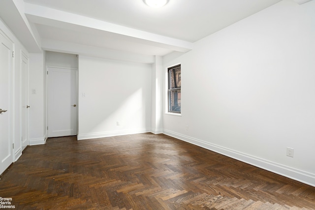 unfurnished bedroom featuring baseboards