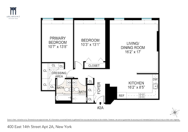400 E 14th St Unit 2A, New York City, NY 10009 - plan