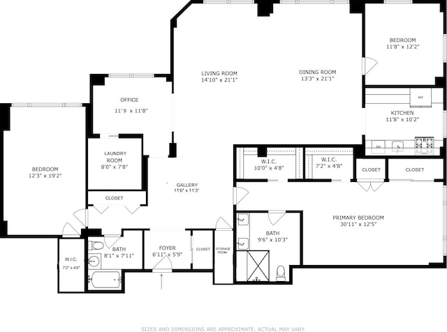 305 E 40th St Unit 17Jk, New York City, NY 10017 - home floor plan
