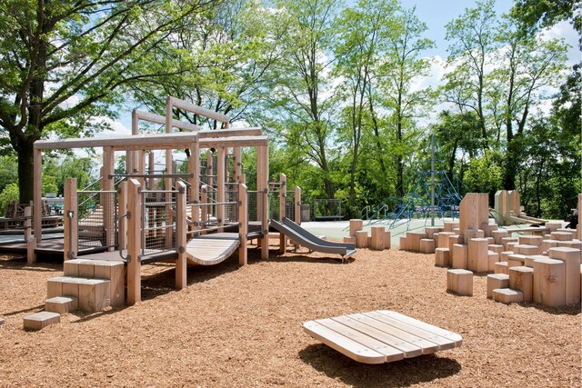 view of community jungle gym