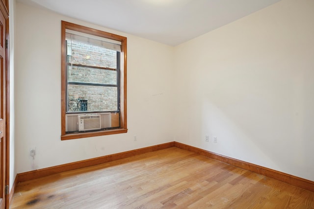 839 W End Ave Unit 7C, New York City, NY 10025 - empty room with light wood-style flooring and cooling unit