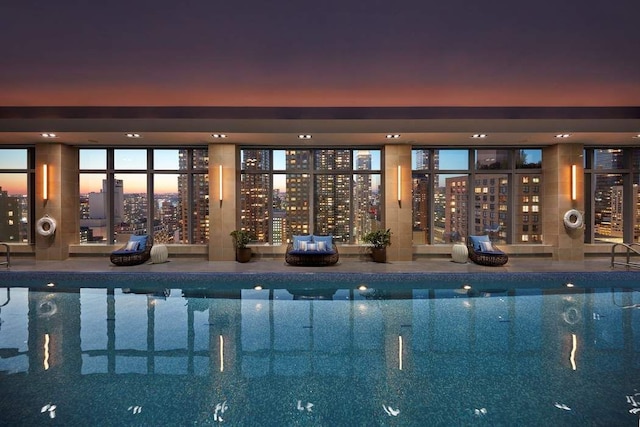 view of indoor community pool