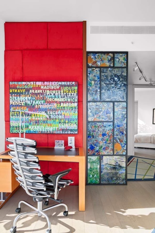 view of home office