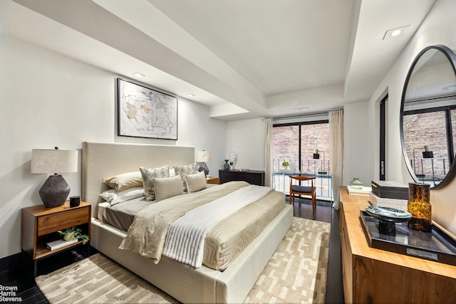 254 Park Ave S Garden, Unit Garden, New York City, NY 10010 - bedroom with wood finished floors, a tray ceiling, and radiator heating unit