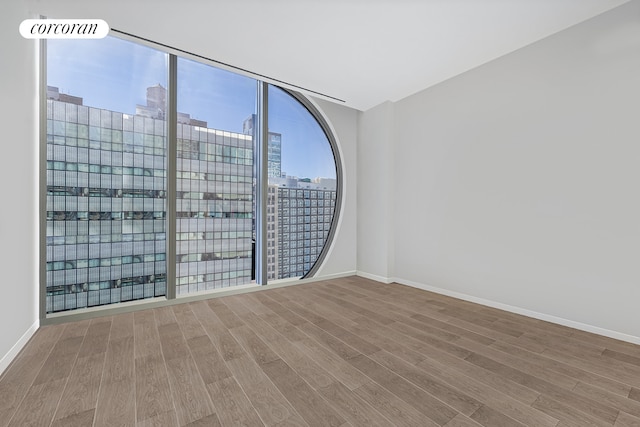 520 W 28th St Unit 29, New York City, NY 10001 - empty room featuring wood finished floors and a view of city