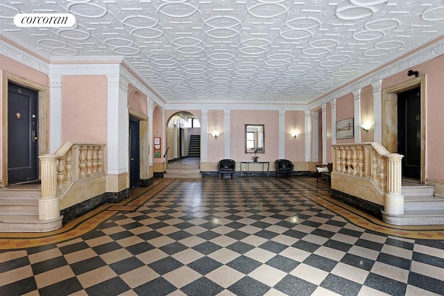 925 Union St Unit 4E, New York City, NY 11215 - community lobby featuring crown molding