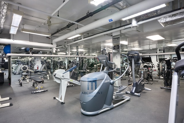view of exercise room