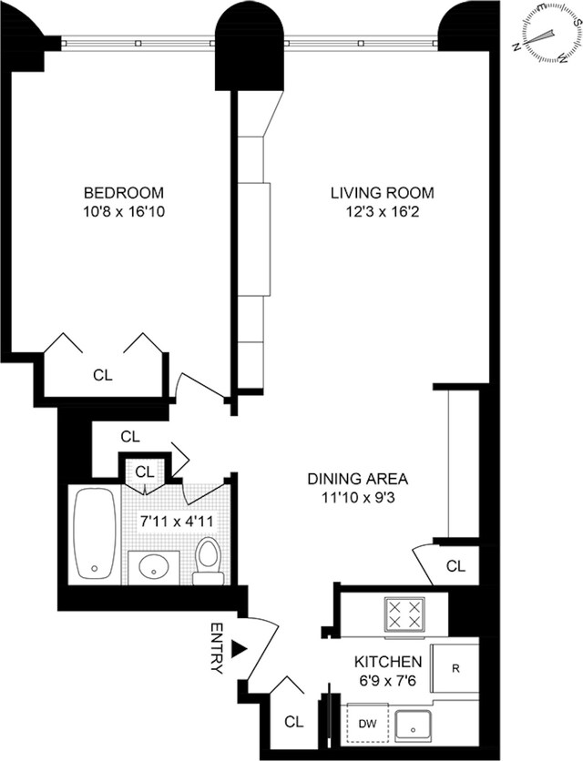 44 W 62nd St Unit 6E, New York City, NY 10023 - home floor plan