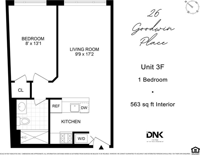 26 Goodwin Pl Unit 3F, New York City, NY 11221 - plan