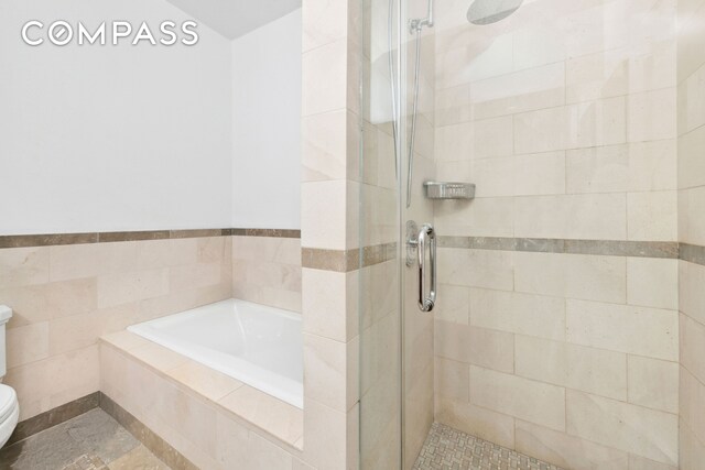 1 Hanson Pl Unit 15M, New York City, NY 11243 - bathroom with a shower stall and a bath