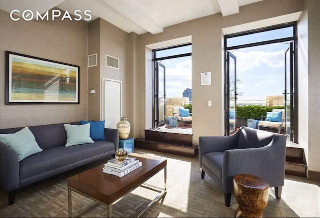 1 Hanson Pl Unit 15M, New York City, NY 11243 - living area with healthy amount of natural light