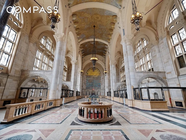 1 Hanson Pl Unit 15M, New York City, NY 11243 - lobby featuring a towering ceiling