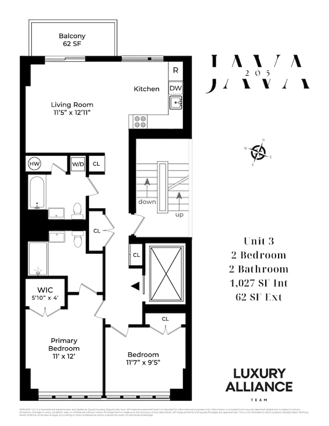 205 Java St Unit 3A, New York City, NY 11222 - home floor plan