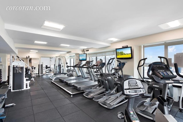 view of gym