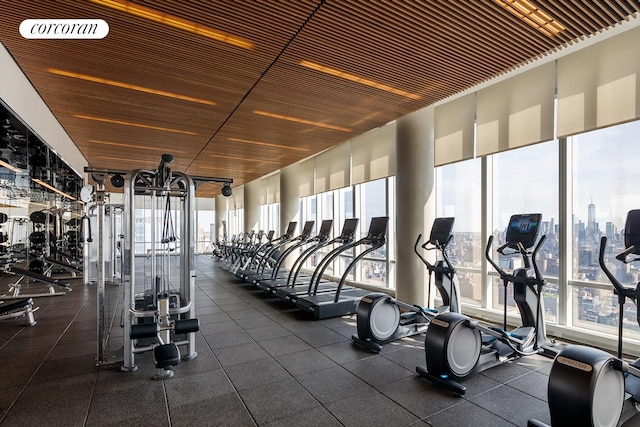 view of exercise room