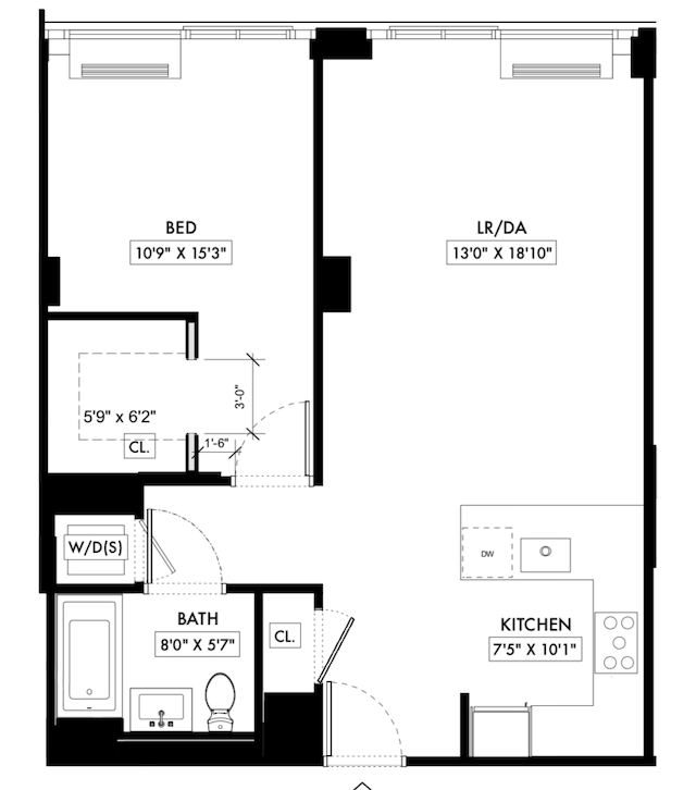 385 1st Ave Unit 8F, New York City, NY 10010 - property floor plan